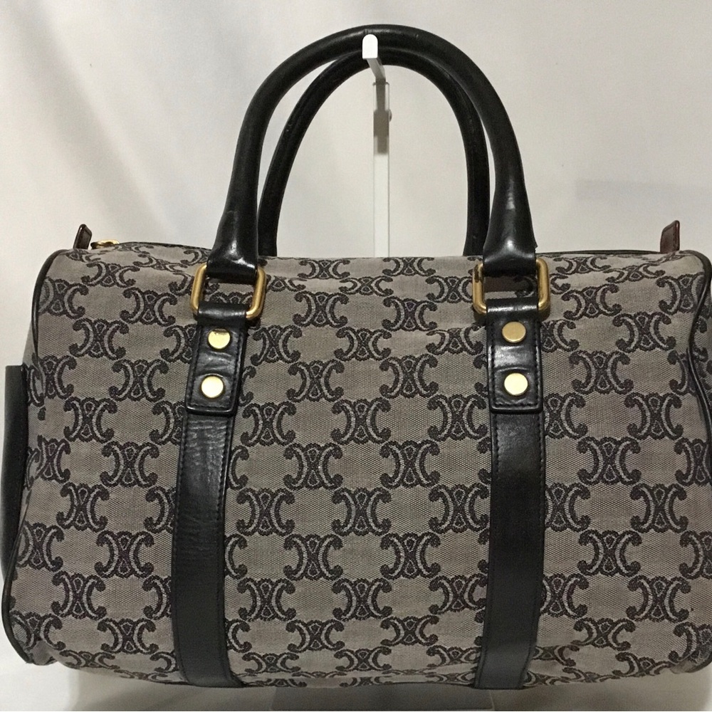 Authentic CELINE Boston Bag Canvas